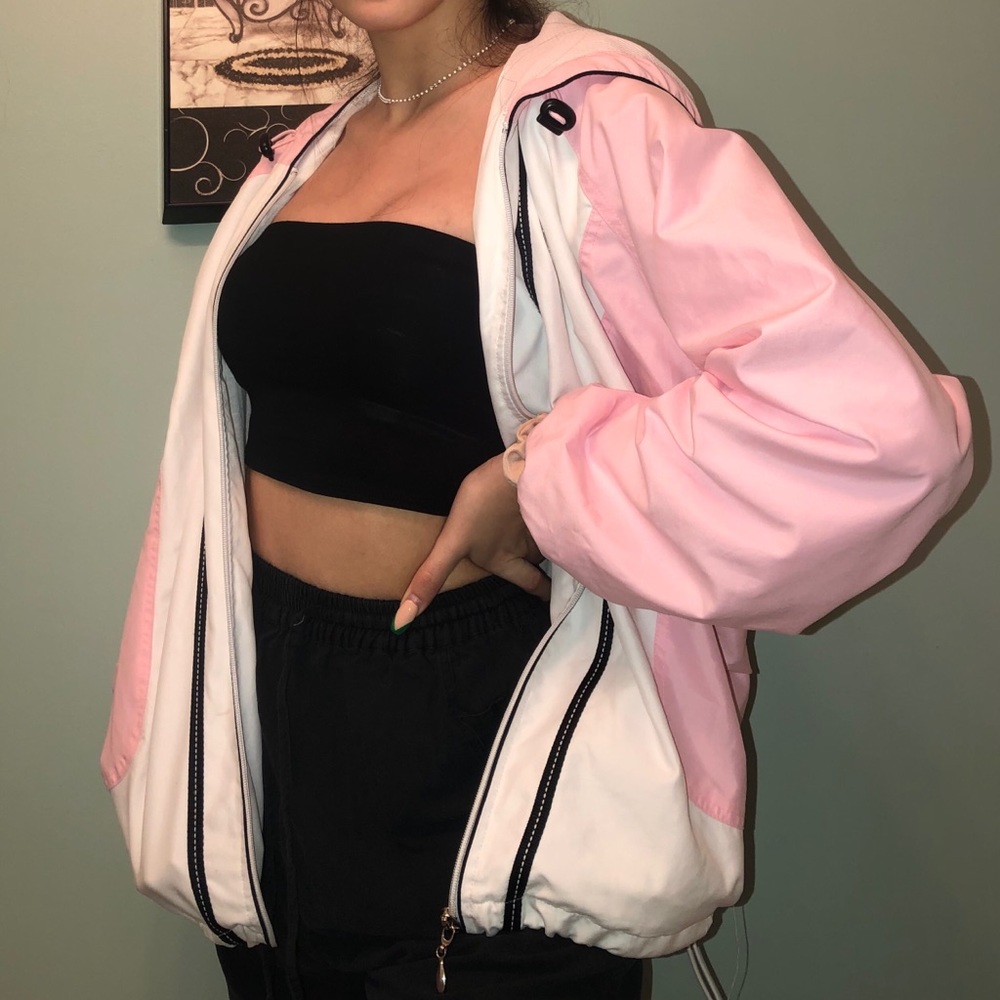 Pink and White vintage Wilson jacket